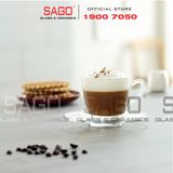  Ocean P01641 - Ly Thủy Tinh Ocean Kenya Cappuccino Cup 245ml | Nhập Khẩu Thái Lan 