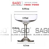  Ocean 1501S05 - Ly Thủy Tinh Ocean Classic Saucer Champagne 135ml | Nhập Khẩu Thái Lan 