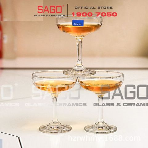  Ocean 1501S05 - Ly Thủy Tinh Ocean Classic Saucer Champagne 135ml | Nhập Khẩu Thái Lan 