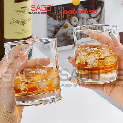  Ocean C24014 - Ly Thủy Tinh Ocean FYN Double Rock 395ml | Nhập Khẩu Thái Lan 