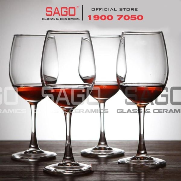  Deli EJ5202 - Ly Thủy Tinh Apple Green Madison Red Wine Glass 480ml | Thủy Tinh Cao Cấp 