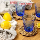  DURALEX D1033B - Ly Thủy Tinh Cường Lực Duralex Picardie Prisme Marine Glass 275ml | Nhập Khẩu Pháp 