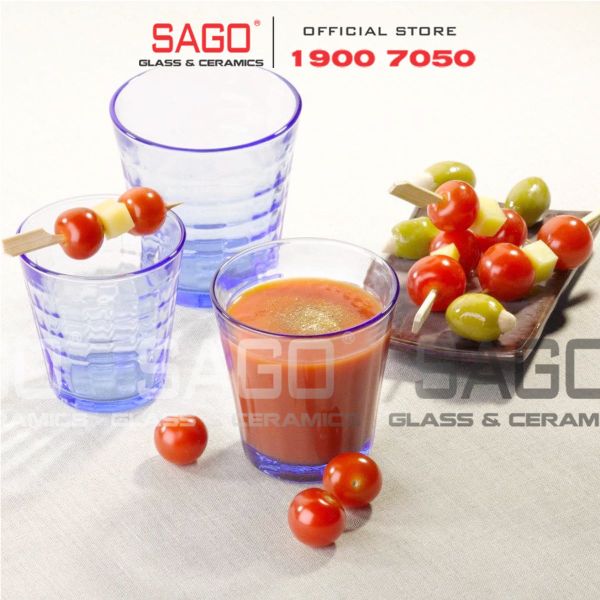  DURALEX D1033B - Ly Thủy Tinh Cường Lực Duralex Picardie Prisme Marine Glass 275ml | Nhập Khẩu Pháp 