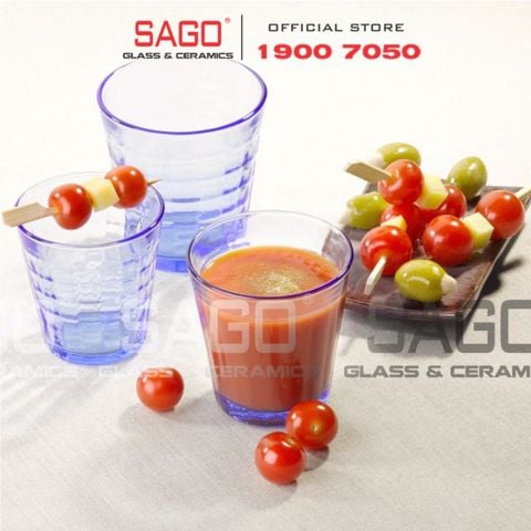  DURALEX D1033B - Ly Thủy Tinh Cường Lực Duralex Picardie Prisme Marine Glass 275ml | Nhập Khẩu Pháp 