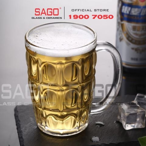  PG316 - Ly Thủy Tinh Prim Heritage Beer Mug 410ml | Nhập Khẩu Thái Lan 