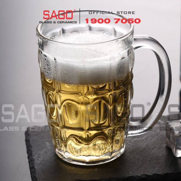  PG316 - Ly Thủy Tinh Prim Heritage Beer Mug 410ml | Nhập Khẩu Thái Lan 