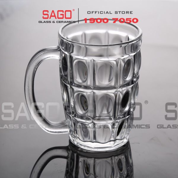  PG316 - Ly Thủy Tinh Prim Heritage Beer Mug 410ml | Nhập Khẩu Thái Lan 