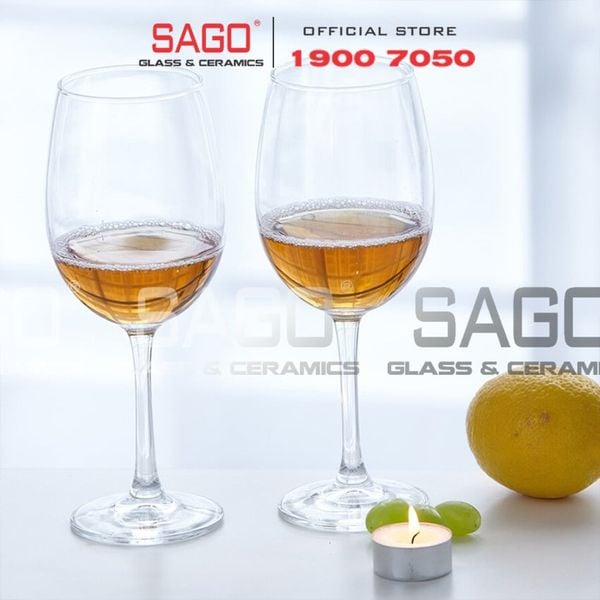  Deli EJ5201 - Ly Thủy Tinh Apple Green Madison White Wine Glass 350ml | Thủy Tinh Cao Cấp 