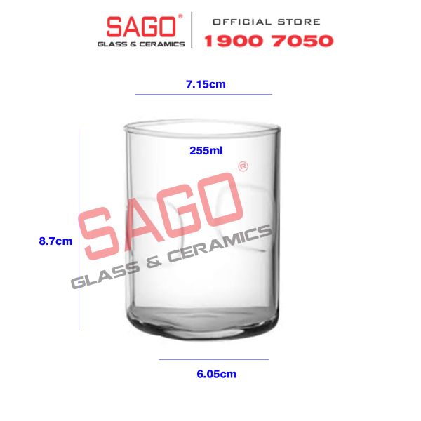  Ocean B02109 - Ly Thủy Tinh Bấm Ocean Unity Juice Glass 255ml | Nhập Khẩu Thái Lan 