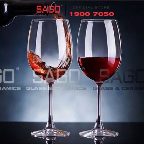 Deli EJ5202 - Ly Thủy Tinh Apple Green Madison Red Wine Glass 480ml | Thủy Tinh Cao Cấp 
