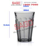  DURALEX D1029H - Ly Thủy Tinh Cường Lực Duralex Picardie Grey Hight Ball Glass 360ml | Nhập Khẩu Pháp 