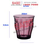 DURALEX D1027J - Ly Thủy Tinh Cường Lực Duralex Picardie Plum Glass 250ml | Nhập Khẩu Pháp 