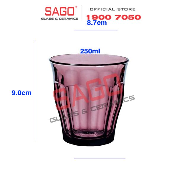  DURALEX D1027J - Ly Thủy Tinh Cường Lực Duralex Picardie Plum Glass 250ml | Nhập Khẩu Pháp 