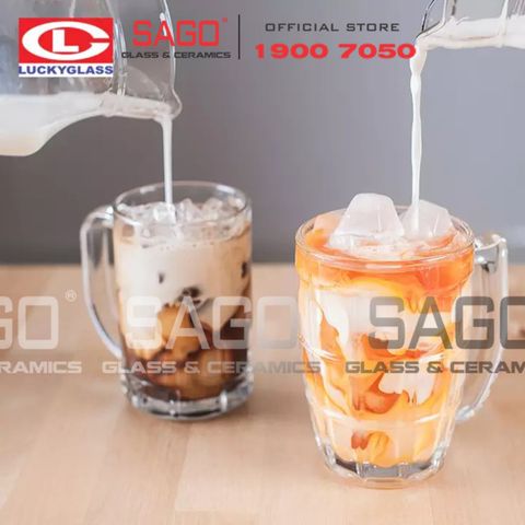 LG-311514(115) - Ly Thủy Tinh Lucky Tropical Mug 400ml | Nhập Khẩu Thái Lan 