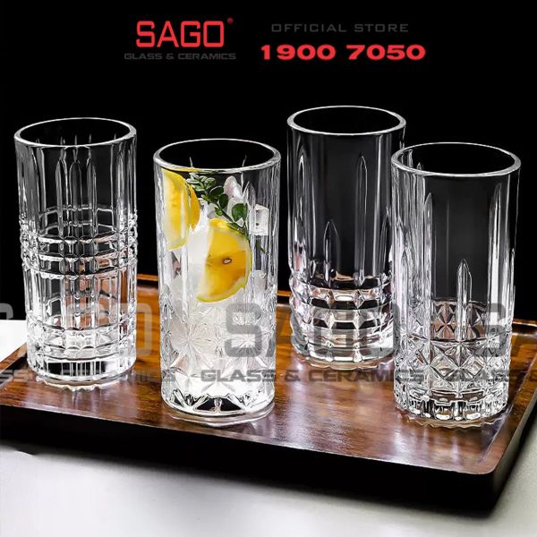 WHG6008 - Ly Thủy Tinh WHG Whisky Hi Ball Glass 400ml | Thủy Tinh Cao Cấp 