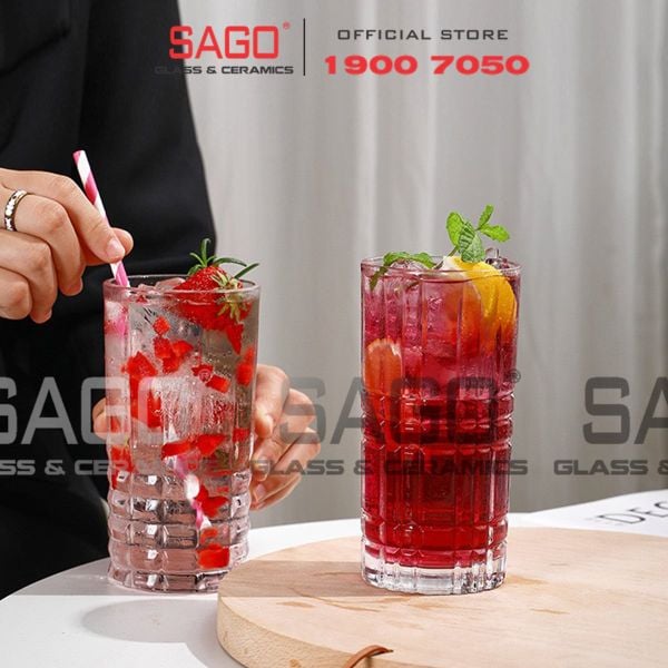  WHG6008 - Ly Thủy Tinh WHG Whisky Hi Ball Glass 400ml | Thủy Tinh Cao Cấp 