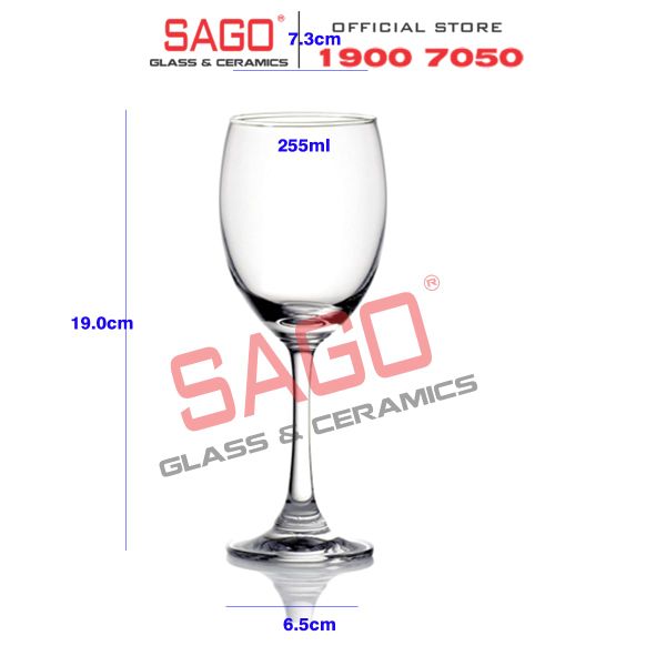  Ocean 1503R09 - Ly Thủy Tinh Ocean Duchess Red Wine 255ml | Nhập Khẩu Thái Lan 