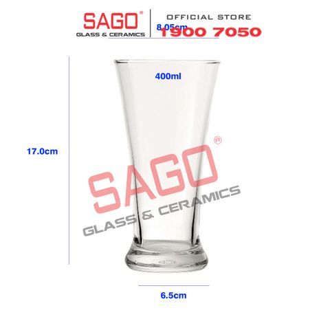  Ocean B00914 - Ly Thủy Tinh Ocean Pilsner 400ml | Nhập Khẩu Thái Lan 