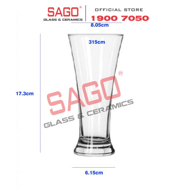  Ocean B05011 - Ly Thủy Tinh Ocean Pilsner 315ml | Nhập Khẩu Thái Lan 