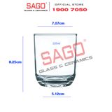  PG328 - Ly Thủy Tinh Prim Brio Tumbler 225ml | Nhập Khẩu Thái Lan 