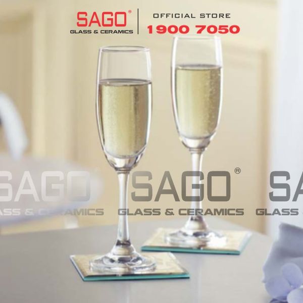  Ocean 1503F06 - Ly Thủy Tinh Ocean Duchess Flute Champagne 165ml | Nhập Khẩu Thái Lan 