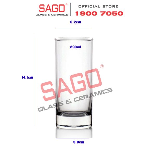  Ocean B00410 - Ly Thủy Tinh Ocean Sanmarino Hi Ball 290ml | Nhập Khẩu Thái Lan 