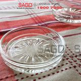  LG-755203(752) - Dĩa Lót Thủy Tinh Lucky Stellar Coaster 8.4cm | Nhập Khẩu Thái Lan 