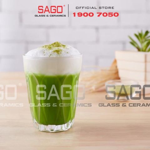  LG-100608(06) - Ly Thủy Tinh Lucky Lotus Rock Glass 210ml | Nhập Khẩu Thái Lan 