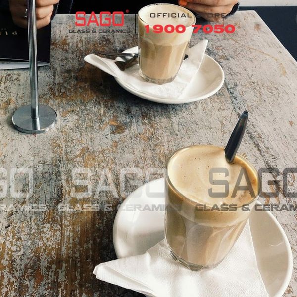  LG-100608(06) - Ly Thủy Tinh Lucky Lotus Rock Glass 210ml | Nhập Khẩu Thái Lan 