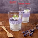  LG-104007(40) - Ly Thủy Tinh Lucky Stackable Rock 202ml | Nhập Khẩu Thái Lan 