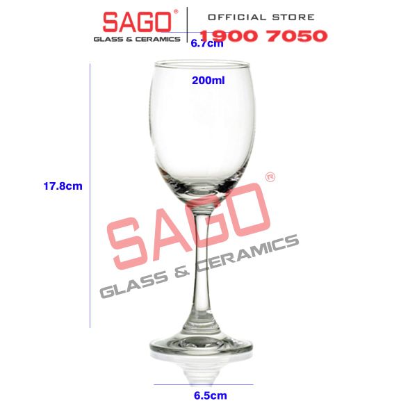  Ocean 1503W07 - Ly Thủy Tinh Ocean Duchess White Wine 200ml | Nhập Khẩu Thái Lan 
