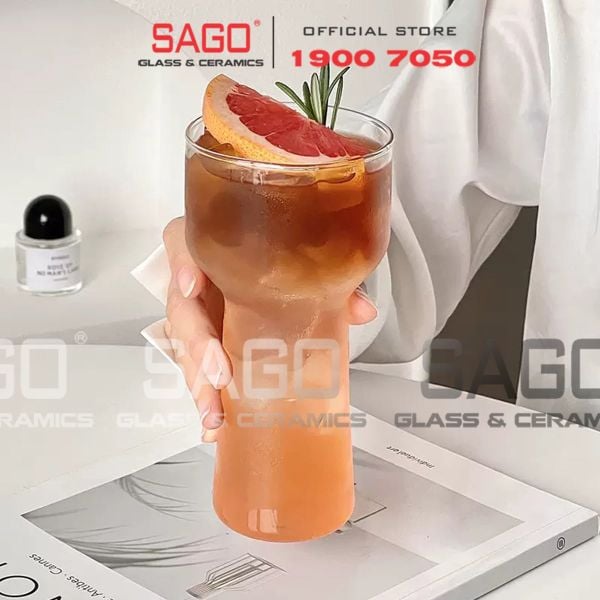  Deli DCS3460-1 - Ly Thủy Tinh Delisoga Symbio Cocktail Martini Glass 380ml | Thủy Tinh Cao Cấp 