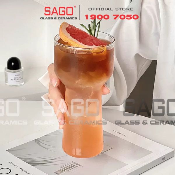  Deli DCS3460-2 - Ly Thủy Tinh Delisoga Symbio Cocktail Gin Glass 440ml | Thủy Tinh Cao Cấp 
