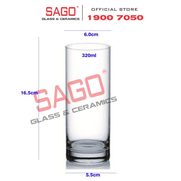  Ocean B07811 - Ly Thủy Tinh Ocean Newyork Long Drink 320ml | Nhập Khẩu Thái Lan 