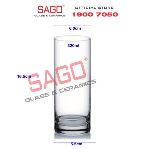  Ocean B07811 - Ly Thủy Tinh Ocean Newyork Long Drink 320ml | Nhập Khẩu Thái Lan 