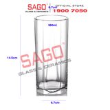  Ocean B02313 - Ly Thủy Tinh Ocean Pyramid Long Drink 380ml | Nhập Khẩu Thái Lan 
