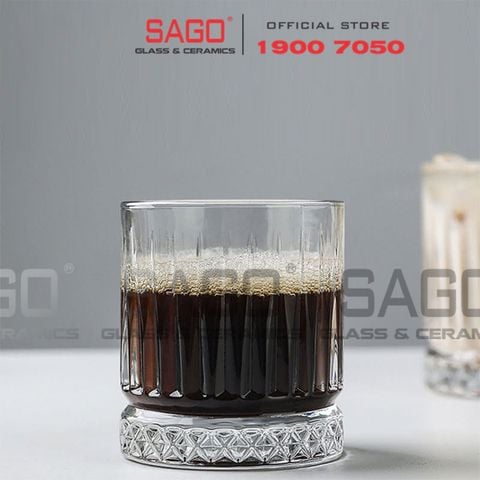  INS 5411H - Ly Thủy Tinh INS Elysia Double Glass 350ml | Thủy Tinh Cao Cấp 