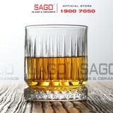  INS 5408H -  Ly Thủy Tinh INS Elysia Rock Glass 250ml | Thủy Tinh Cao Cấp 