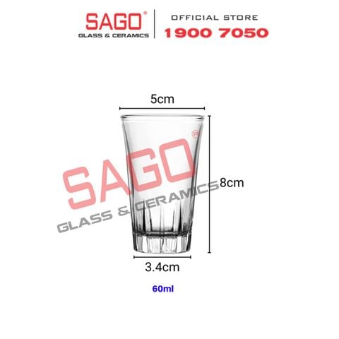  LG-404602(46) - Ly Thủy Tinh Lucky Fuij Shot Glass 60ml | Nhập Khẩu Thái Lan 