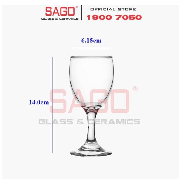  Deli GL2003 - Ly Thủy Tinh Apple Green Glassic Liqueur Glass 140ml | Thủy Tinh Cao Cấp 