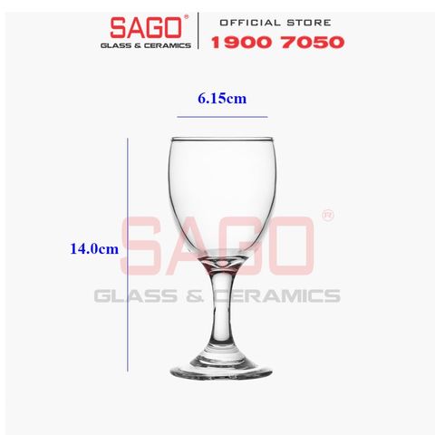  Deli GL2003 - Ly Thủy Tinh Apple Green Glassic Liqueur Glass 140ml | Thủy Tinh Cao Cấp 