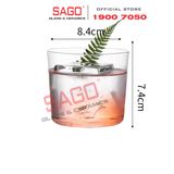  VIR H73 - Ly Thủy Tinh Virote Borosilicate Cidra Rock 310ml | Thủy Tinh Cao Cấp 