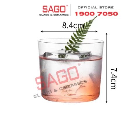  VIR H73 - Ly Thủy Tinh Virote Borosilicate Cidra Rock 310ml | Thủy Tinh Cao Cấp 