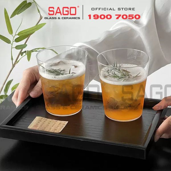  VIR H98 -  Ly Thủy Tinh Virote Borosilicate Cira Water 380ml | Thủy Tinh Cao Cấp 