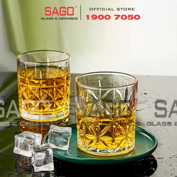  WHG6005 - Ly Thủy Tinh WHG Whisky Rock Glass 280ml | Thủy Tinh Cao Cấp 