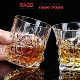 WHG6007 - Ly Thủy Tinh WHG Whisky Rock Glass 350ml | Thủy Tinh Cao Cấp 