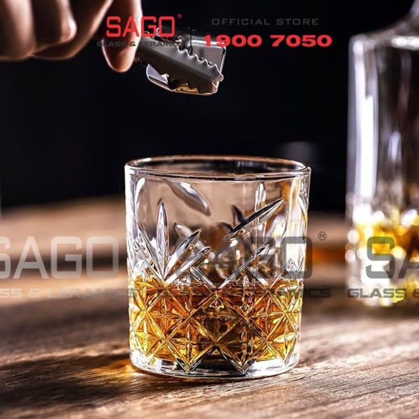  WHG6007 - Ly Thủy Tinh WHG Whisky Rock Glass 350ml | Thủy Tinh Cao Cấp 