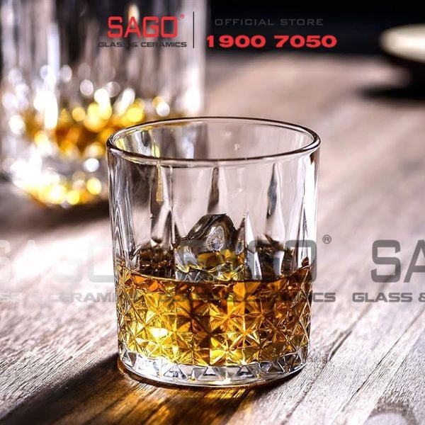  WHG6007 - Ly Thủy Tinh WHG Whisky Rock Glass 350ml | Thủy Tinh Cao Cấp 
