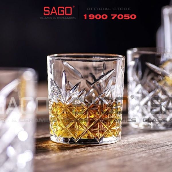  WHG6005 - Ly Thủy Tinh WHG Whisky Rock Glass 280ml | Thủy Tinh Cao Cấp 
