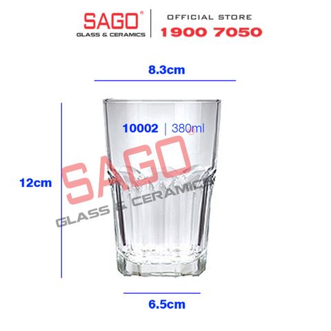 LG-101113(10002) - Ly Thủy Tinh Lucky Central Hi Ball 380ml | Nhập Khẩu Thái Lan 